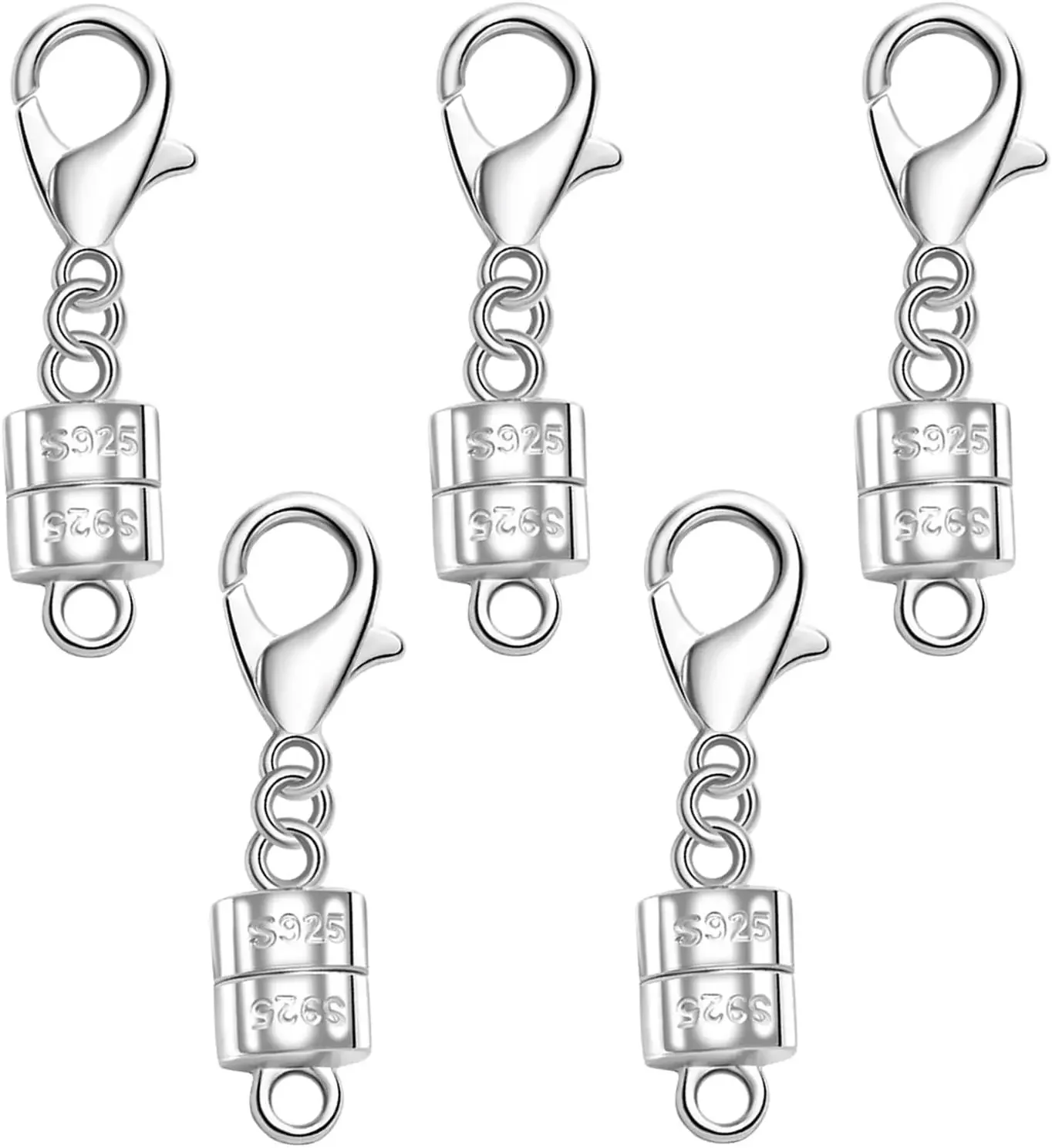 Lobster Clasp Silver - Cierre magnético de collar de plata