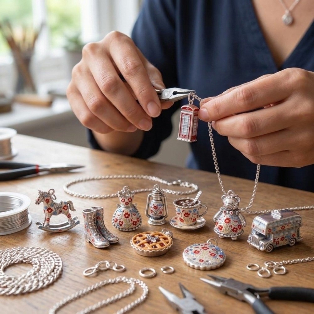 Adorables colgantes de acero i - Jewelry Making London reseña y precio