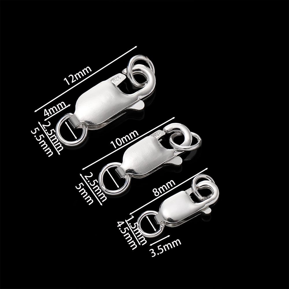 2 piezas de cierres de langost - Lobster Clasp Silver reseña y precio